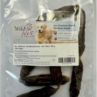 Wild & Fein Salsiccia italiana salsiccia cane con cuore - 80 g