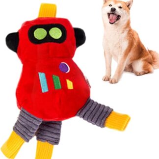 Giocattoli di peluche per cani, giocattoli da masticare, giocattoli per cani che scricchiolano – Divertente giocattolo per cani in peluche | Giocattoli interattivi colorati per cani di piccola taglia