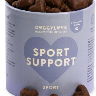 DoggyLove Sport Support – Sport – per cani attivi, rafforzamento della casa energetica e del sistema immunitario, snack elettrico, snack per cani di alta qualità, salute del cane, alimentazione