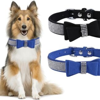 HOMOBABE 1pezzi Collare Per Animali Domestici Con e Trapano Resistente Per Adatto Per Cani e Blu Scuro Xs