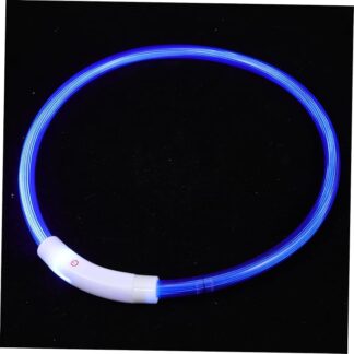 Yardwe Collare Luminoso Per Cani Usb Ricaricabile Collana Pet Con Effetto Luminoso Per Sicurezza Notturna Accessorio Per Cuccioli e Cani Di Media
