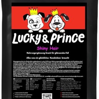 Capelli lucenti | Trattamenti per pelle e cappotto| Trattamenti funzionali per cani | Snack | Lucky & Prince 100% naturale (1x100g)