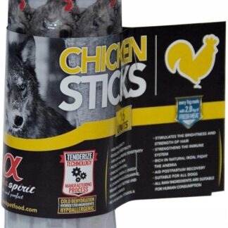 ALPHA SPIRIT Ristra Stick Pollo, confezione da 12 spuntini per cani
