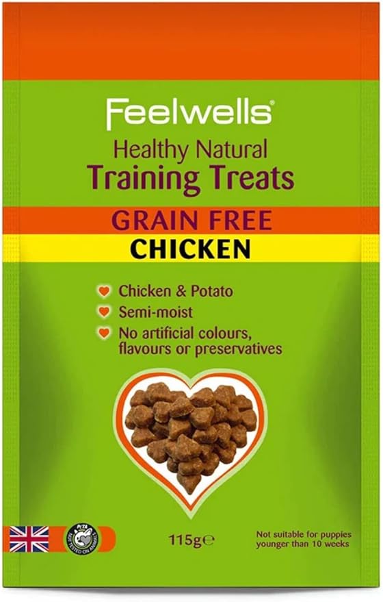Feelwells Training Treats Grain Free 115g, trasparente