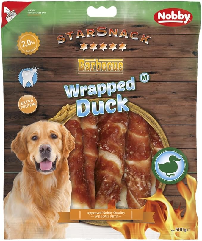 Nobby StarSnack Barbecue Wrapped Duck M, ca. 500 g