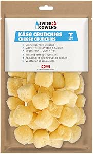 Swiss Cowers Small Dog Formaggio Crunchies Cani – 100% snack naturali per cani di piccola taglia in vero latte svizzero di qualità