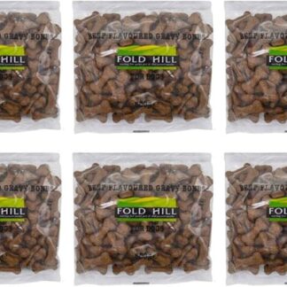 Dog Treats Fold Hill Gravy Bonibox Bones Biscuits mantiene i denti sani 500g (confezione da 6)
