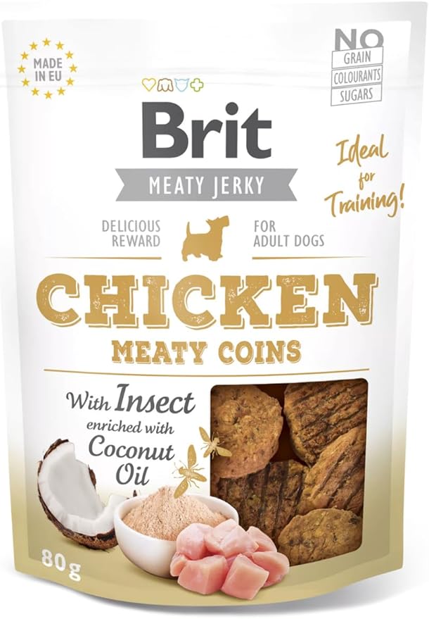 Snack per Cani VAFO PRAHA s.r.o. Bret Dog 80G Snack Justky Monete di Pollo / 12