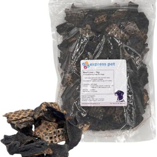 Strisce di fegato di manzo essiccate all'aria da 1 kg da 7,6 a 10,2 cm, 100% essiccate naturalmente all'aria