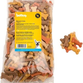 Boomy - Snack per cani - Snack per cani - Biscotto 4 mix - 1,5 kg