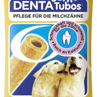 Pedigree Junior Snack Dentatubos per i denti da latte, ricco di calcio, 54 pezzi (18 x 3 pezzi)