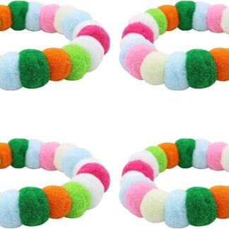 4pcs Regolabili Collare Collana Elastici Gatti Collare Occhio Catching Pet Collare Pet Party Accessori
