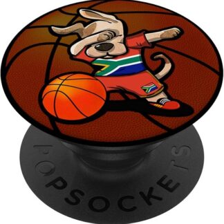 Dabbing Dog Cane Sud Africa Pallacanestro South African Flag PopSockets Supporto e Impugnatura per Smartphone e Tablet