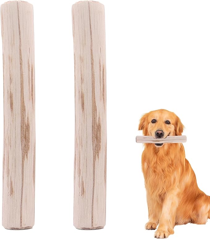 Bastone In Legno Di Caffè Per Cani - 2 Pezzi Giocattolo Masticativo In Legno Di Caffè | Gioco Antistress Per Cuccioli, Pulizia Denti, Benessere Dentale Per Cani Che Mordono Forte