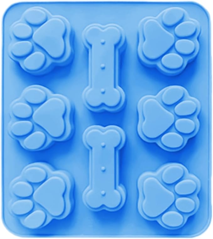 Stampo per zampe, in silicone, antiaderente, per cani, facile da sciogliere, per dolci e dolcetti