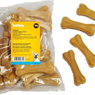 Boomy - Snack per cani - ossa da masticare, 10 cm, 20 pezzi