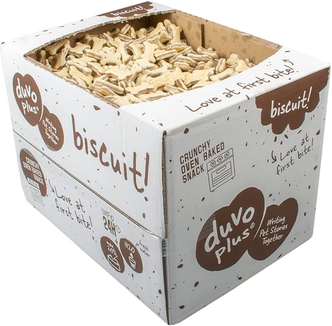 duvoplus, Biscotto! Ossa ripiene 10kg, deliziosi Biscotti al Forno Pipe croccanti, con Un riempimento Gustoso, Ideale Come spuntino o ricompensa per i Cani