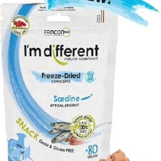I'm different, snack liofilizzato monoproteico Sardine