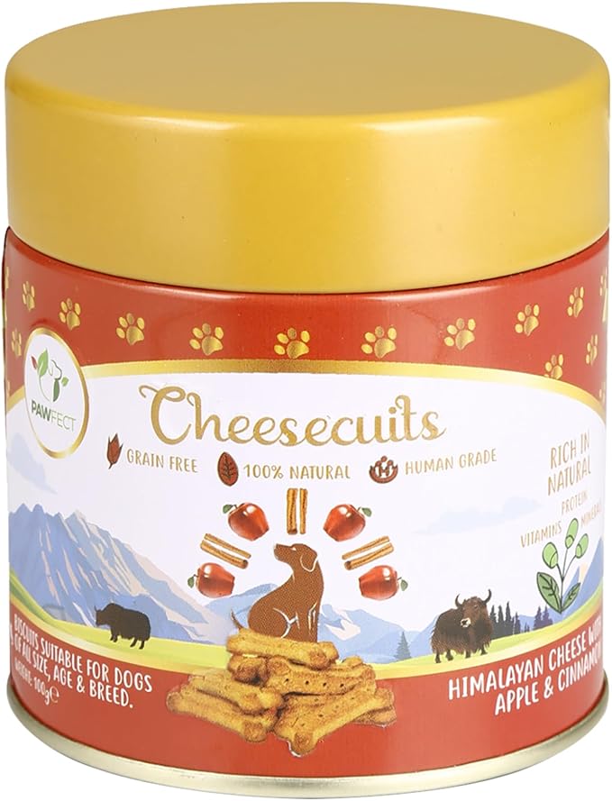 Pawfect Cheescuits (biscotti al formaggio, mela e cannella)