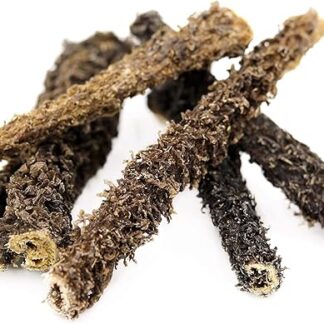 BREERs - Pagine di manzo essiccate per cani, 1 kg, articolo da masticare con qualità, articolo da masticare per grandi e piccini