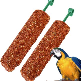 Snack per parrocchetti, bastoncini per animali domestici, snack da masticare, ricompense alimentari per calopsitta, canarini, fringuelli, conuri, pappagalli