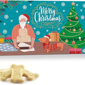 Record Calendario dell'Avvento per Cani: Biscotti Artigianali Grain Free con Erbe Benefiche e Uovo per una Coccola Sana e Naturale | 130 gr