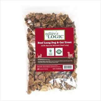 Nature's Logic Beef Lung Treat Bites, 0,5 kg, 1 confezione