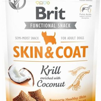 Snack per Cani VAFO PRAHA s.r.o. Brit Dog 150 g Snack Skin & Coat Krill Coconut