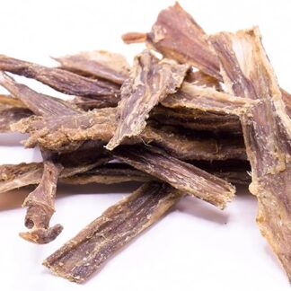 mascota vital - Snack da struzzo – 100% bouquet, essiccato delicatamente – adatto per cani sensibili alla nutrizione – adatto per chi soffre di allergie (lettiera di struzzo 200 g)