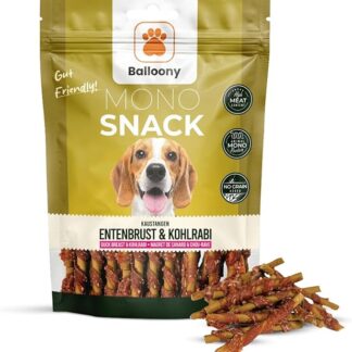 Balloony. Pet Monosnack - Bastoni da masticare per cani e cani sensibili - Deliziosi secchi all'aria per cani (150 g)