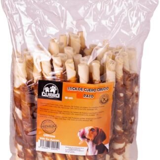 Quibropets Sticks Pelle Cruda Anatra - Snack e Premi per Cani - Ragazzi per Animali - Ideale per Cane Grande e Medio - 950 gr