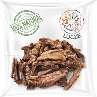 Lucze - Polmoni per cani secchi, 250 g, prodotto naturale da masticare, carne secca, senza cereali