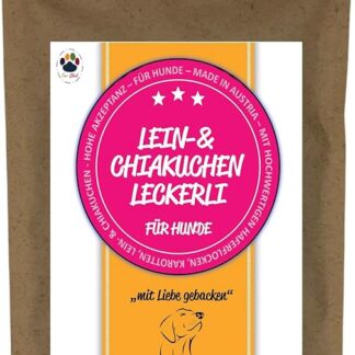 Trade Teamwork® Torta di lino e chiacchi, con carote, per cani, 250 g, prodotta in Austria