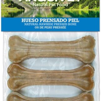 ARQUIVET - Osso Pressato in Pelle Bovina 15 cm (Sacchetto 3 Unità) - Per Cani, Rinforza i Denti - Masticabile