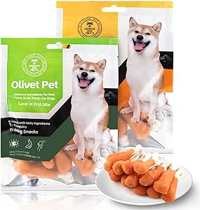 Snack Naturali per Cani, Snack per Cani, Premietti per Cane Addestramento, Premietti Cane, Adatto a Dog di taglia grande e media.Juego de 2 golosinas