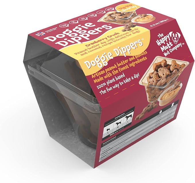 Doggie Dippers™ Pot - Cranberry - è il primo snack interattivo per cani al mondo.
