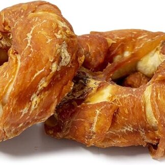 Bontoy 2 ciambelle rivestite con carne di pollo taglia L – 200 g