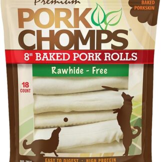 Scott Pet 18 count Pork Chomps Premium cotto 20,3 cm rotoli (1 sacchetto), 2.75 Ounce
