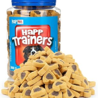 HAPPET® Cuori di cervo - Dolcetto per cani, biscotti a forma di cuore di cervo facilmente digeribili, ideali per premiare cuccioli e cani adulti, cibo complementare quotidiano