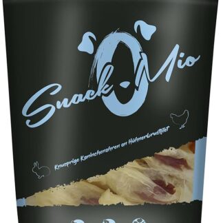 Snackomio Venandi Animal Croccanti Orecchie Di Coniglio Su Filetto Di Petto Di Pollo - Mastica Premium Per Cani,70G - 70 g