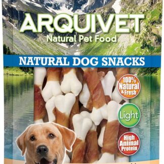 ARQUIVET Ossa d'anatra con calcio - 100 gr - Snack 100% naturali per cani - prelibatezze per cani - Prodotto leggero - Molto ricco di sostanze nutritive