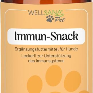 Wellsana Spuntino immunitario | Integratore alimentare per cani | Multivitaminico Leckerlis con vitamina B complesso, biotina, vitamina A & C, zinco e ferro | 50 dolcetti
