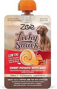 Snack cremosi per Cani Zoë Licky Snack, Patata di Patata di Manzo
