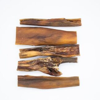 SAM SNACK - Pelle di Testa Bovina 500 g per Cani – Snack Naturale Ricco di Collagene – Monoproteico, Lunga Masticazione, Pulizia Dentale, Dieta barf