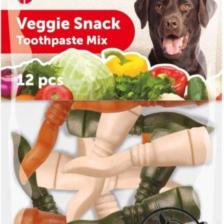 Flamingo Snacks Dental Veggies Pasta Dentale 7,5 cm - 12 pz