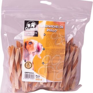 Quibropets Panini di pollo – Cane per cani, premi naturali senza cereali, snack per animali domestici, premi disidratati, 545 g