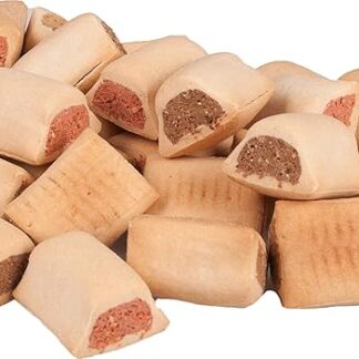 Flamingo - Biscotti rotondi con carne per cane, 10 kg