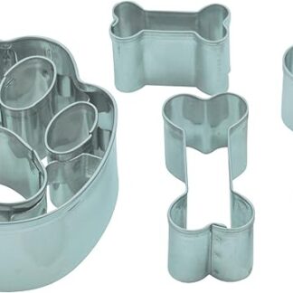 Unbekannt Set di osso e zampa di cane in rilievo, stampino per cani