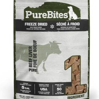 PureBites - Congelare il fegato di manzo fritto Dog Treat - 2 oncia.