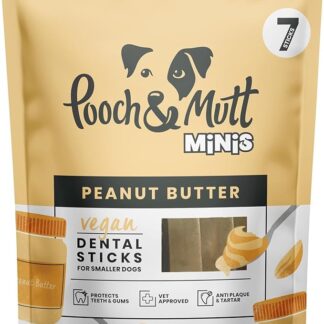 Pooch & Mutt - Piccoli bastoncini dentali per cani, 1 confezione da 7 bastoncini